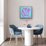 Pink Matisse Inspired Art In A Dining Room