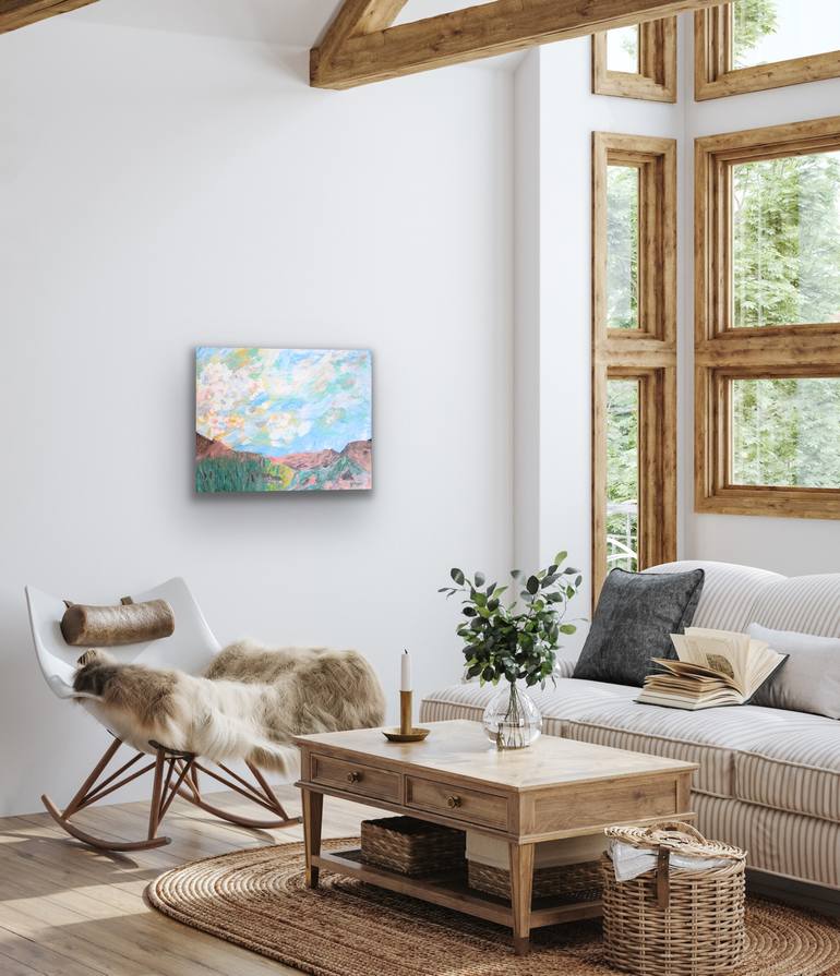 Original Abstract Landscape Painting by Jeanne Player