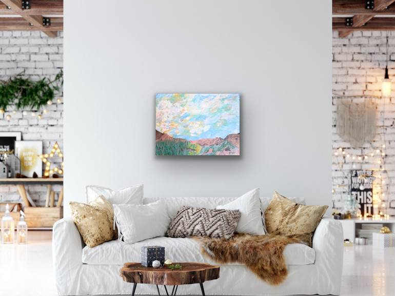 Original Abstract Landscape Painting by Jeanne Player