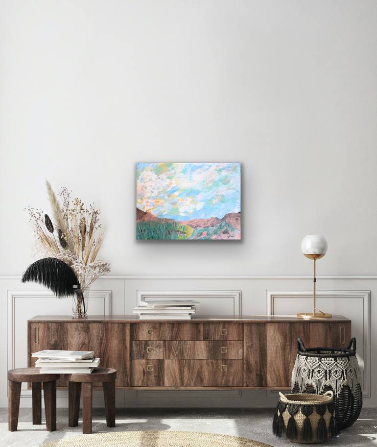 Original Abstract Landscape Painting by Jeanne Player