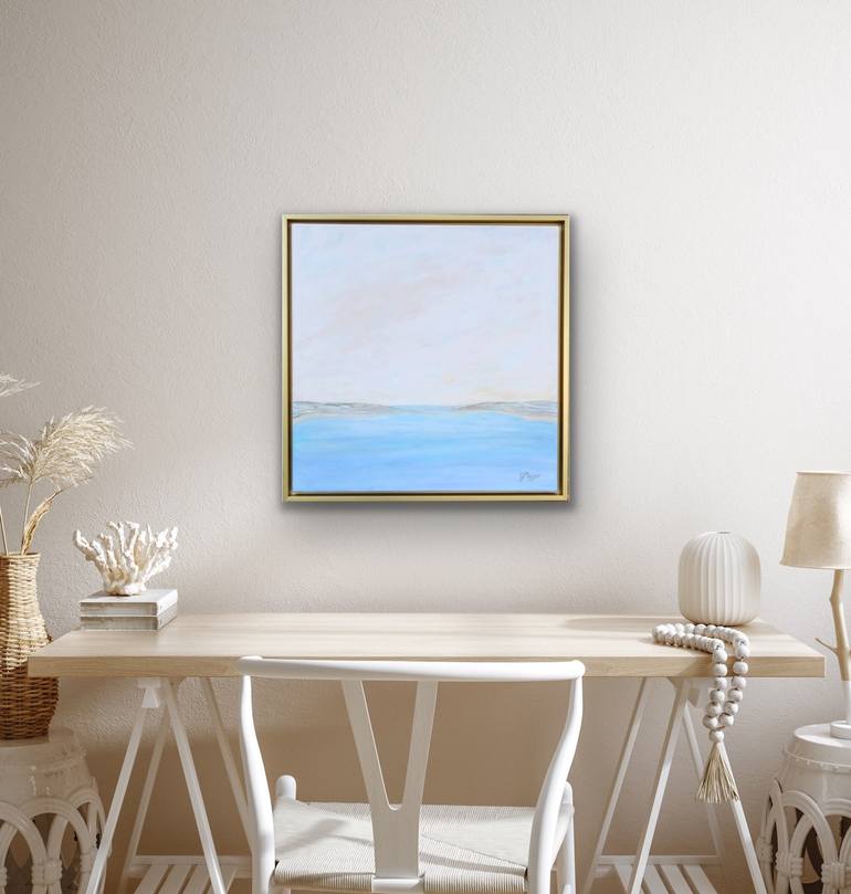 Original Abstract Beach Painting by Jeanne Player