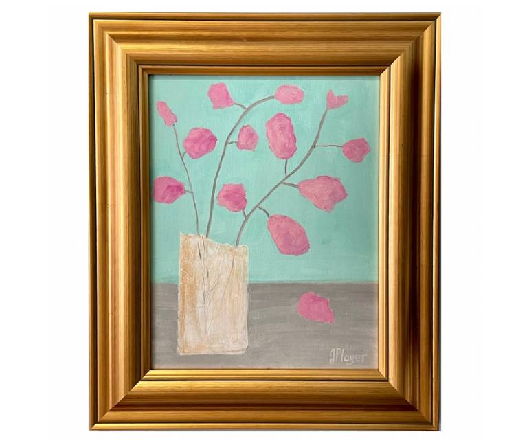 Original Abstract Floral Collage by Jeanne Player