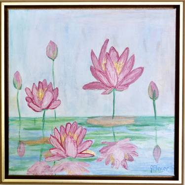 Original Abstract Botanic Paintings by Jeanne Player