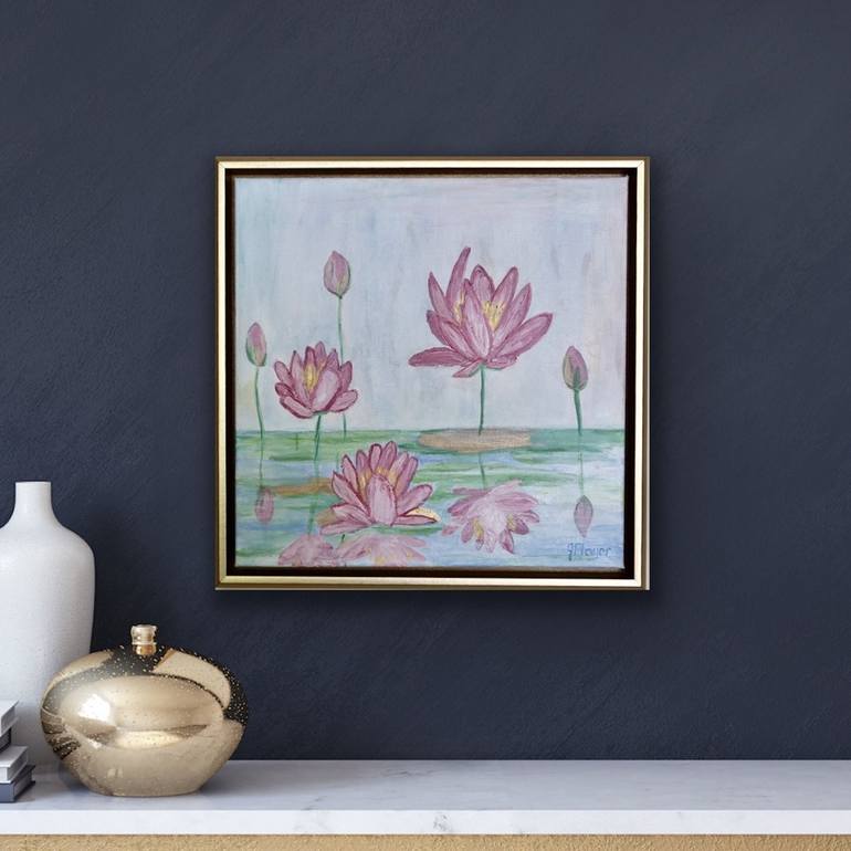 Original Abstract Botanic Painting by Jeanne Player