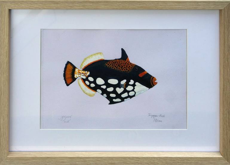 Original Photorealism Fish Painting by John N Mason
