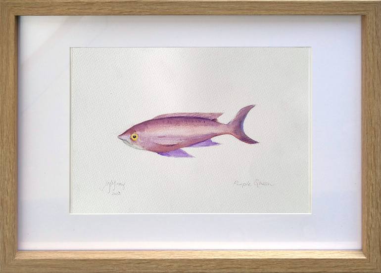 Original Fine Art Fish Painting by John N Mason