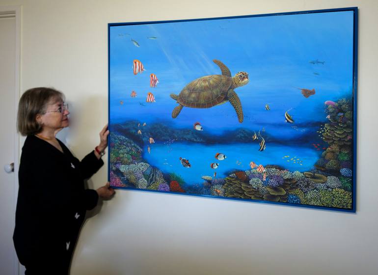 Original Realism Animal Painting by John N Mason