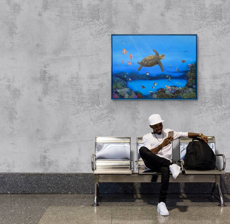 Original Realism Animal Painting by John N Mason
