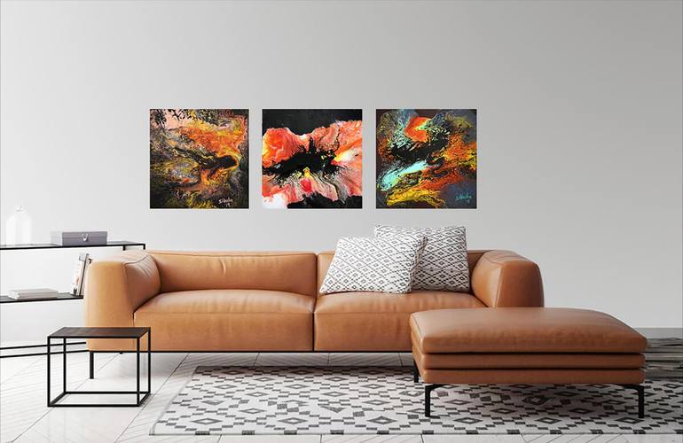 Original Abstract Expressionism Abstract Painting by Masha Schwartz
