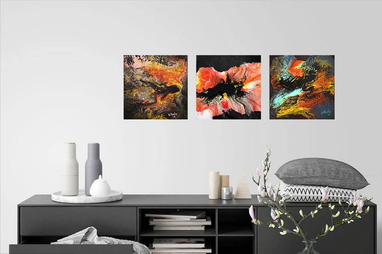 Original Abstract Expressionism Abstract Painting by Masha Schwartz