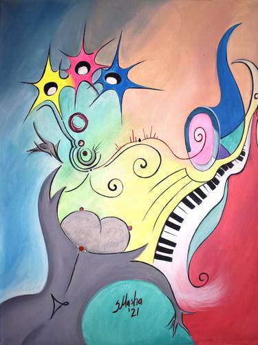 Print of Abstract Music Paintings by Masha Schwartz