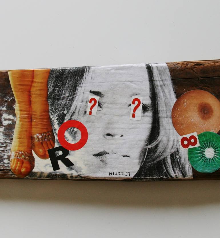 Original Abstract People Collage by Anze Gallus Petelin