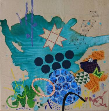 Original Abstract Collage by Anze GaLLuS Petelin