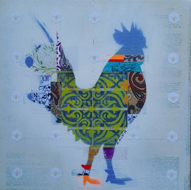 Original Abstract Animal Collage by Anze GaLLuS Petelin