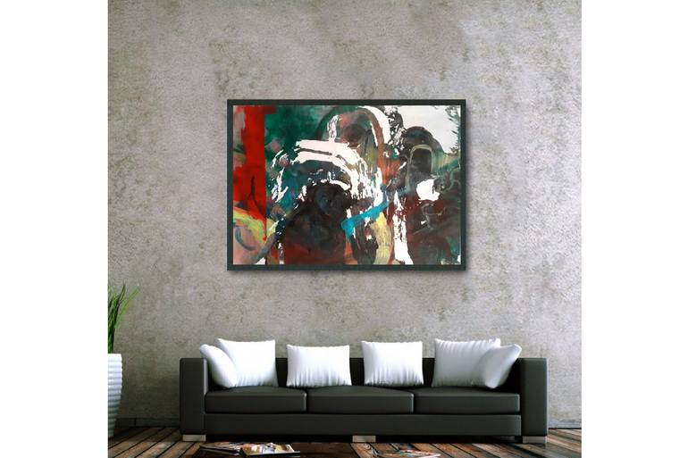 Original Abstract Expressionism Abstract Painting by Martina Maranelli