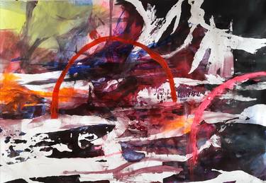 Original Abstract Expressionism Abstract Paintings by Martina Maranelli