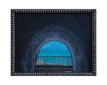 Tunnel to a Haven Original Oil Painting, Framed, Traditional canvas - 11" × 14" thumb