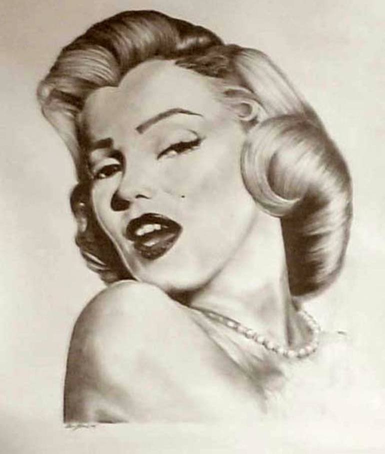 Marilyn Drawing By Kerry Creech Saatchi Art 2168