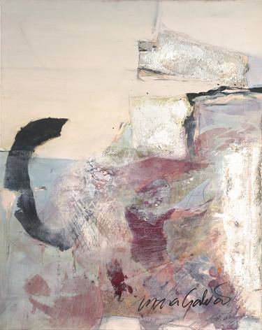Original Abstract Expressionism Abstract Mixed Media by Mara Galvao