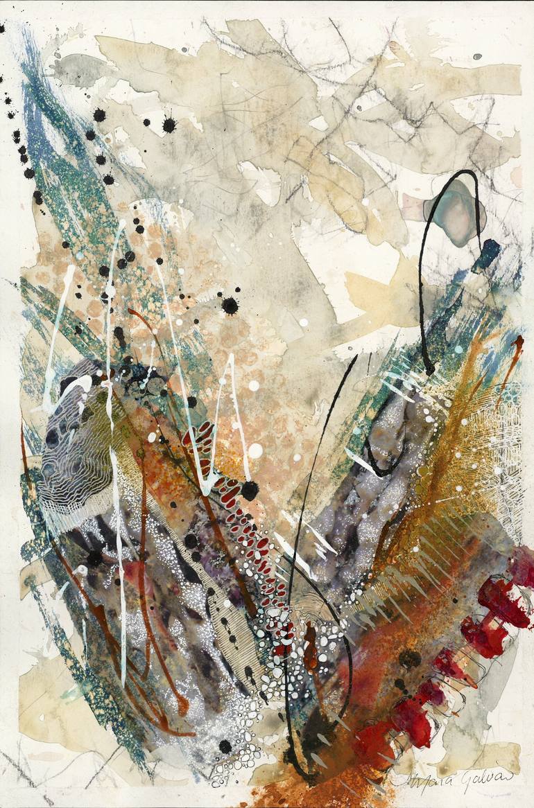 Print of Abstract Expressionism Abstract Paintings by Mara Galvao