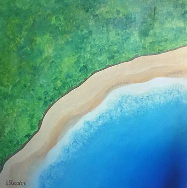 Original Impressionism Seascape Painting by NATALIA STRACZEK