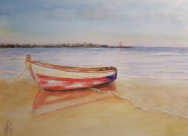 Print of Realism Boat Paintings by Liliana Blarasin