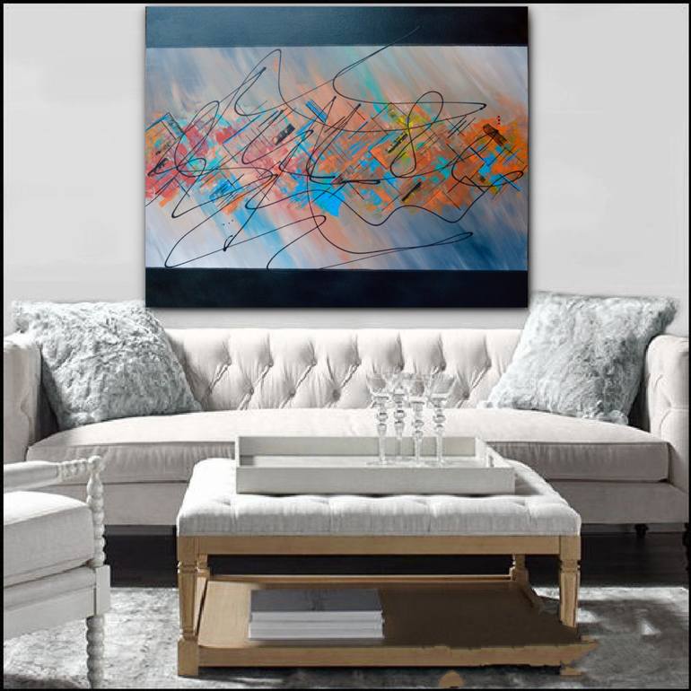 Original Abstract Expressionism Abstract Painting by Kelly Harmsen