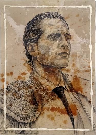 Original Contemporary Portrait Painting by Pedro Gabiola