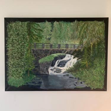 Original Photorealism Landscape Painting by Arne Johansen