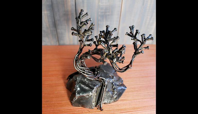 Original Abstract Nature Sculpture by Justin Bergevin