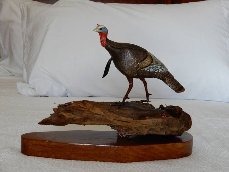 Original Folk Animal Sculpture by Randal Shook