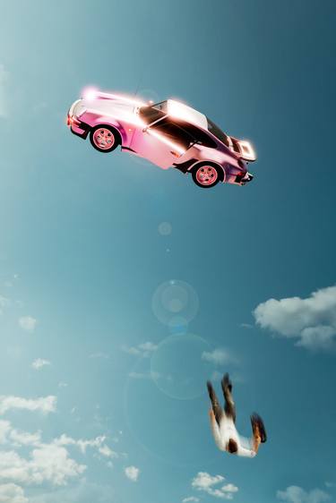 A Pink Porsche Flies By thumb