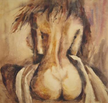 Print of Impressionism Nude Paintings by Serhii Shcherbakov