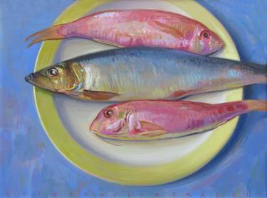 Print of Realism Fish Paintings by Rutger Hiemstra