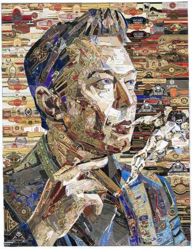 Original Portraiture Science/Technology Collage by Alex Gashunin