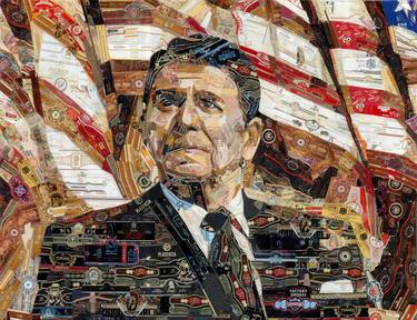 Original Portraiture Politics Collage by Alex Gashunin