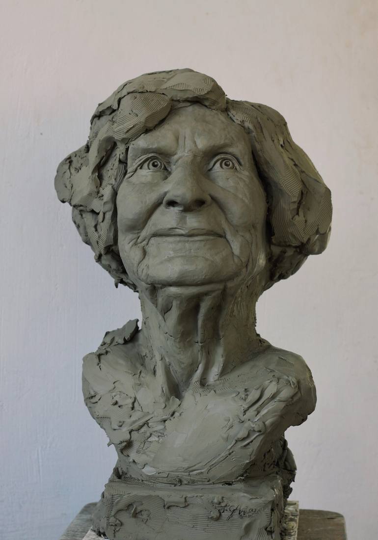 Original Portrait Sculpture by Greta Gliaudyte