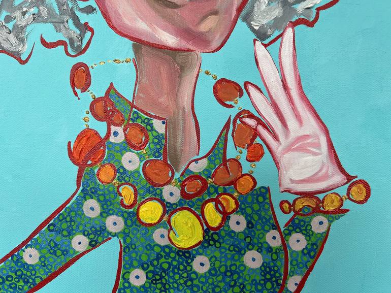 Original Abstract Fashion Painting by Bobbie Rich
