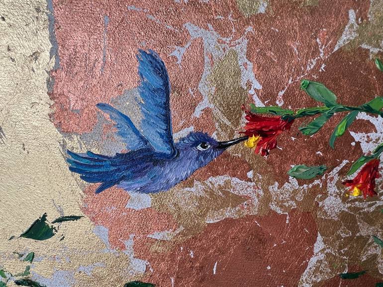 Original Art Deco Botanic Mixed Media by Bobbie Rich