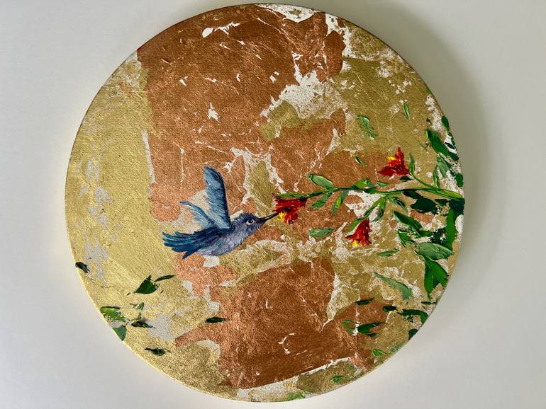 Original Art Deco Botanic Mixed Media by Bobbie Rich