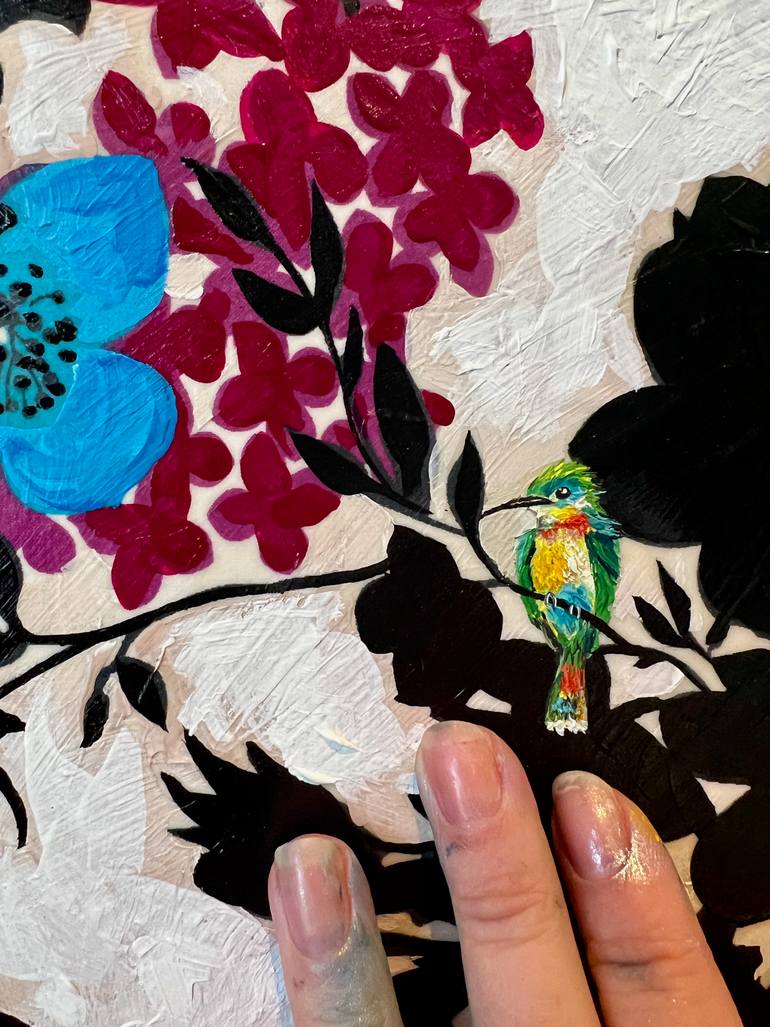 Original Documentary Botanic Mixed Media by Bobbie Rich