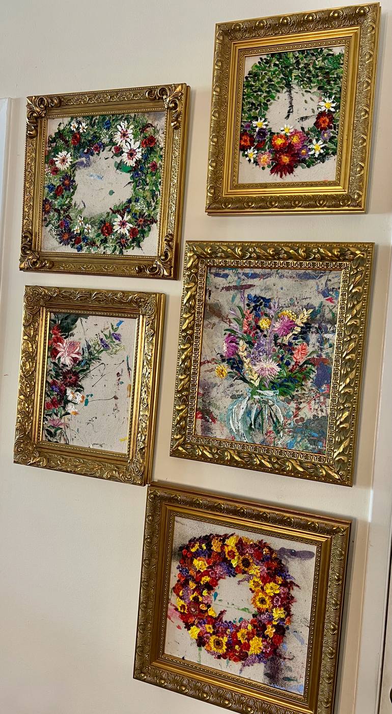 Original Baroque Floral Painting by Bobbie Rich