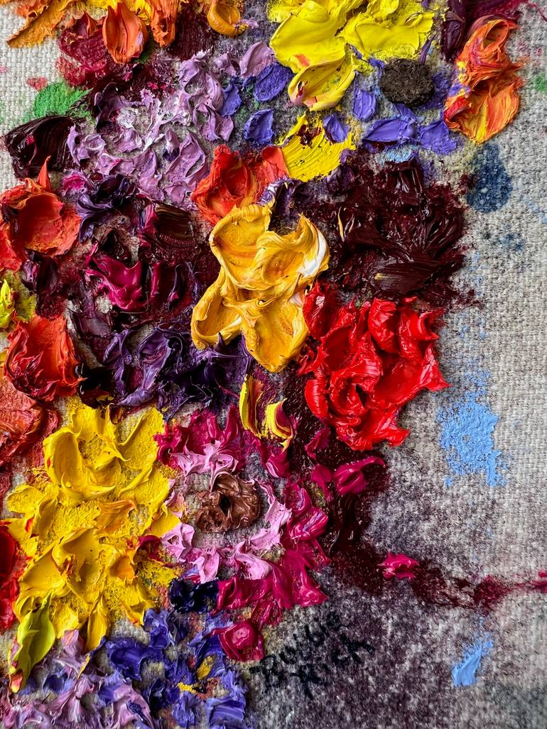 Original Baroque Floral Painting by Bobbie Rich