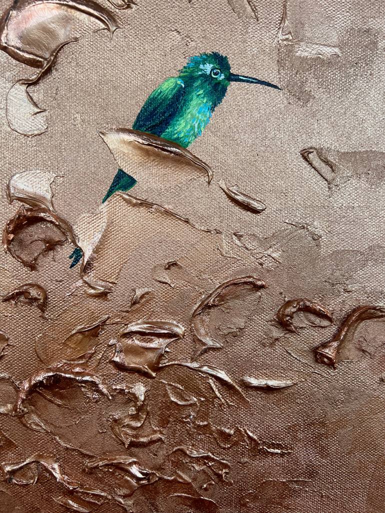 Original Surrealism Nature Mixed Media by Bobbie Rich