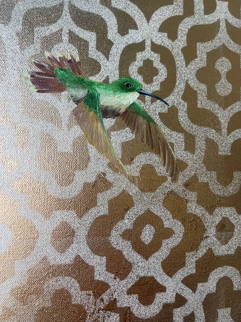 Original Art Deco Nature Mixed Media by Bobbie Rich