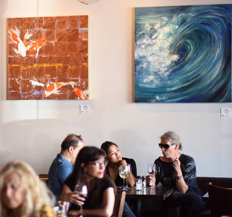 Original Abstract Animal Painting by Bobbie Rich