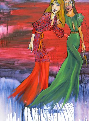 Print of Figurative Fashion Paintings by Bobbie Rich