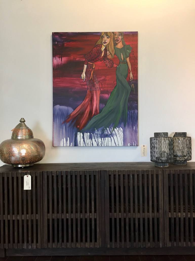 Original Art Deco Fashion Painting by Bobbie Rich