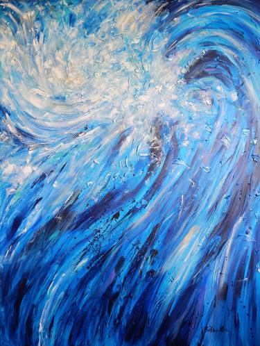 Original Abstract Seascape Paintings by Bobbie Rich