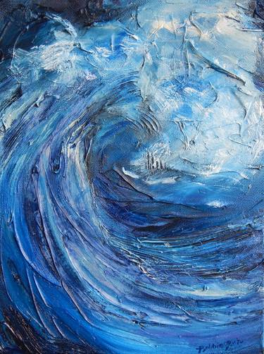 Print of Abstract Expressionism Seascape Paintings by Bobbie Rich